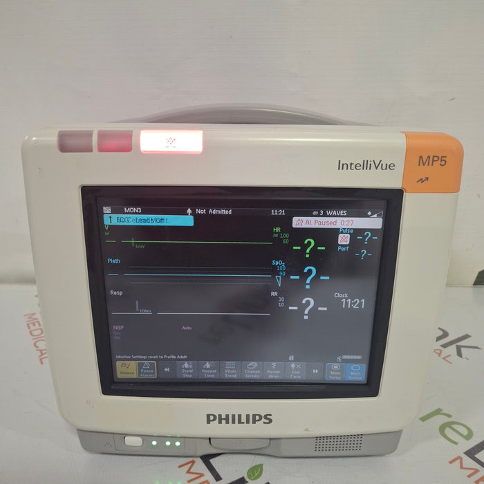 Philips Intellivue MP5 - ECG, Fast SpO2, NIBP Patient Monitor
