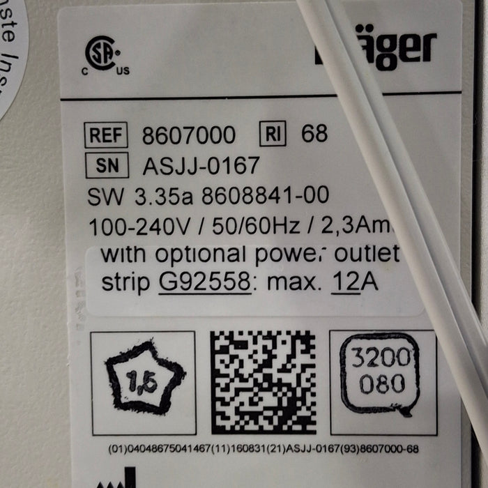 Draeger Medical Fabius GS Premium Anesthesia Machine