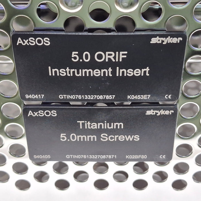 Stryker AxSOS 3 5.0 ORIF Instrument Insert & Screws