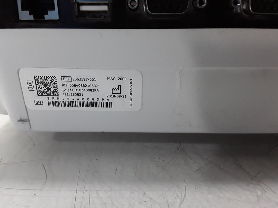 GE Healthcare MAC 2000 ECG