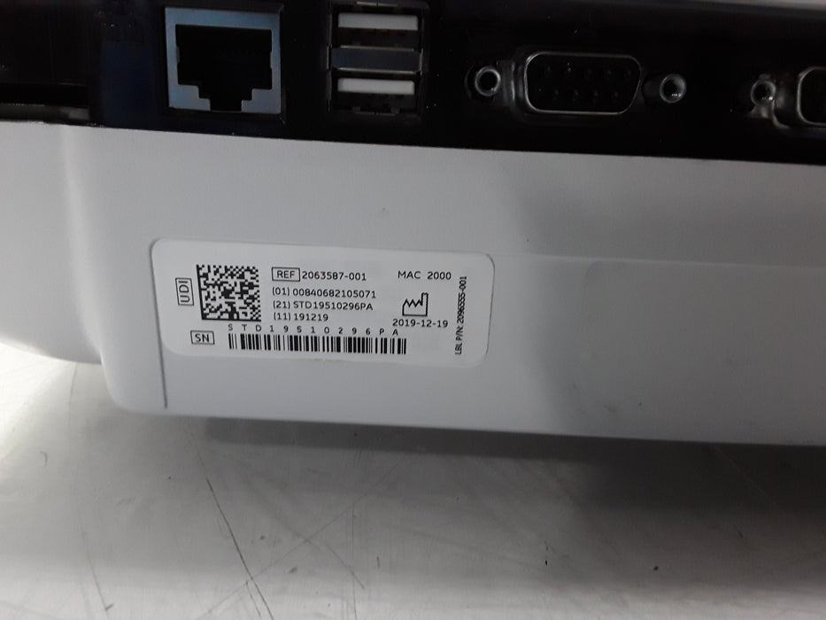 GE Healthcare MAC 2000 ECG