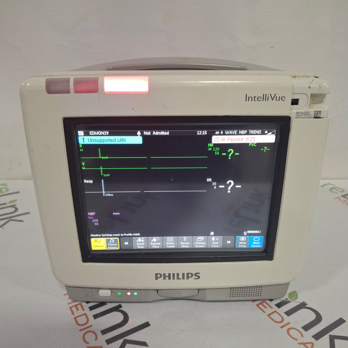 Philips Intellivue MP5 - ECG, Fast SpO2, NIBP, Press, Temp Patient Monitor