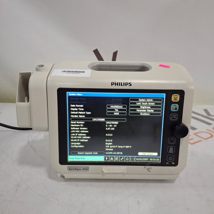 Philips SureSigns VS4 Vital Signs Monitor