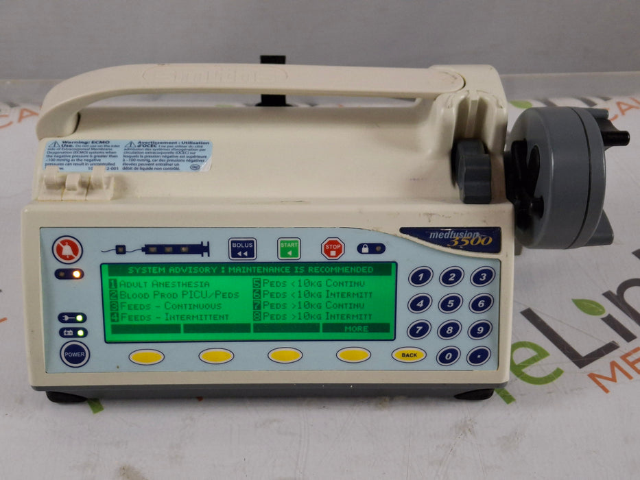 Smiths Medical Medfusion 3500 Version 6 Syringe Infusion Pump