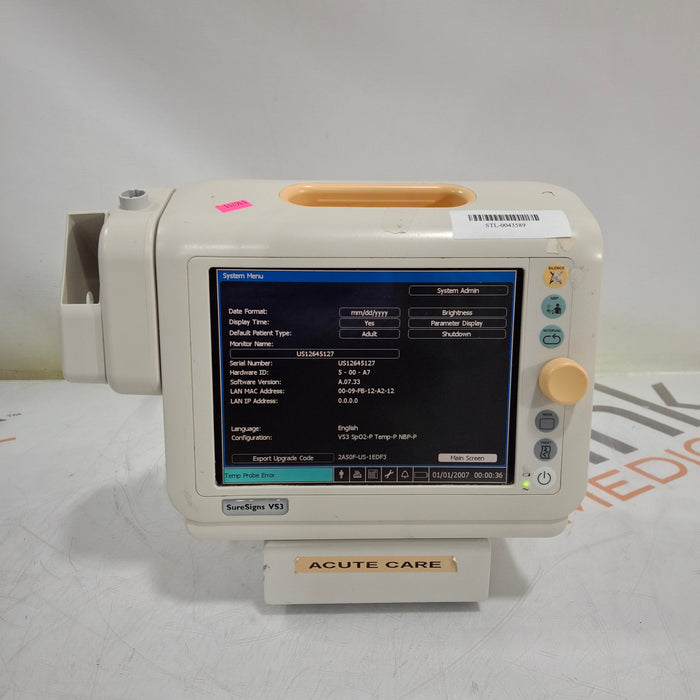 Philips Suresigns VS3 Vital Signs Monitor