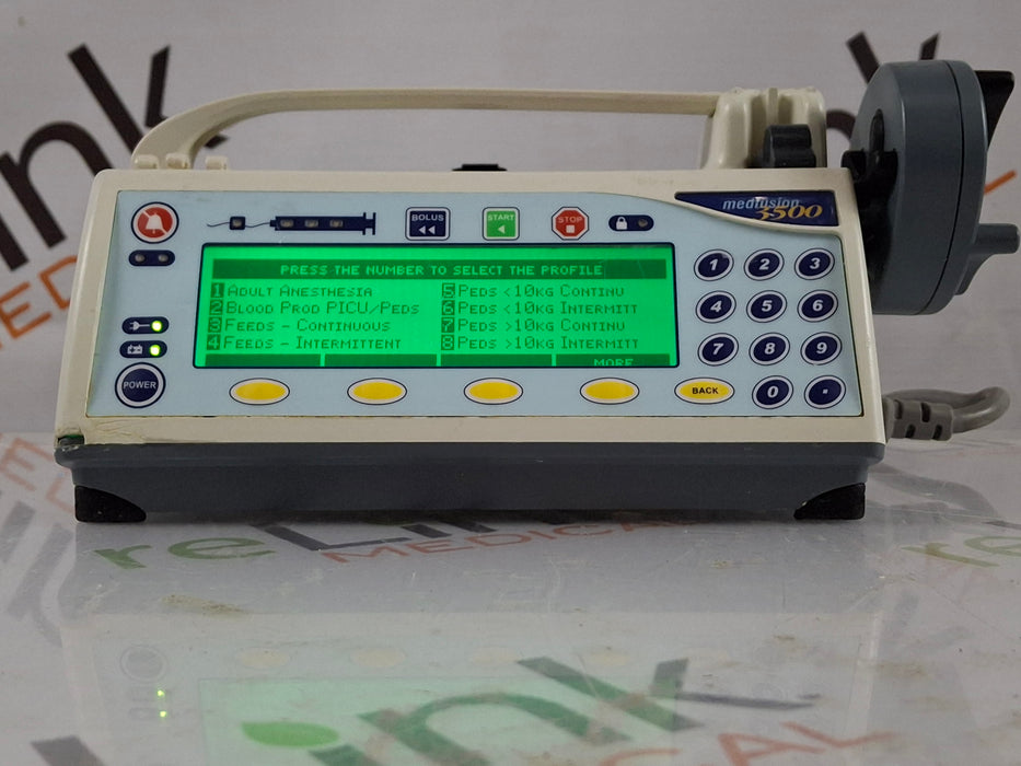 Smiths Medical Medfusion 3500 Version 6 Syringe Infusion Pump