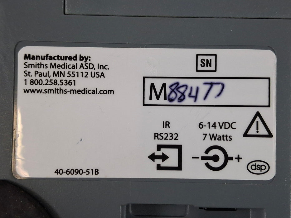 Smiths Medical Medfusion 3500 Version 6 Syringe Infusion Pump