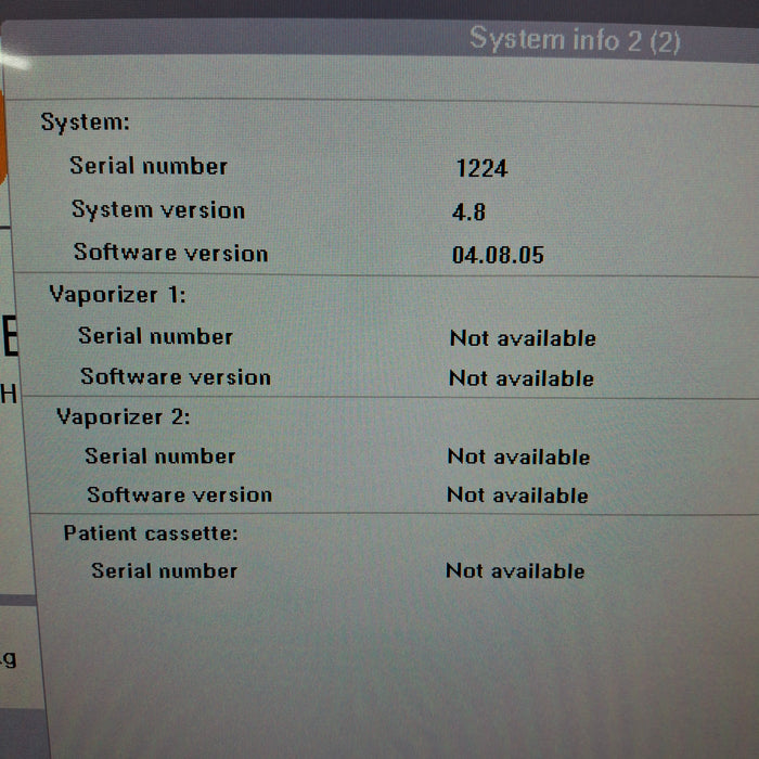 Maquet FLOW-i C20 Anesthesia System