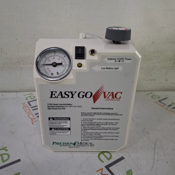 Precision Medical Easy Go Vac PM65 Aspirator