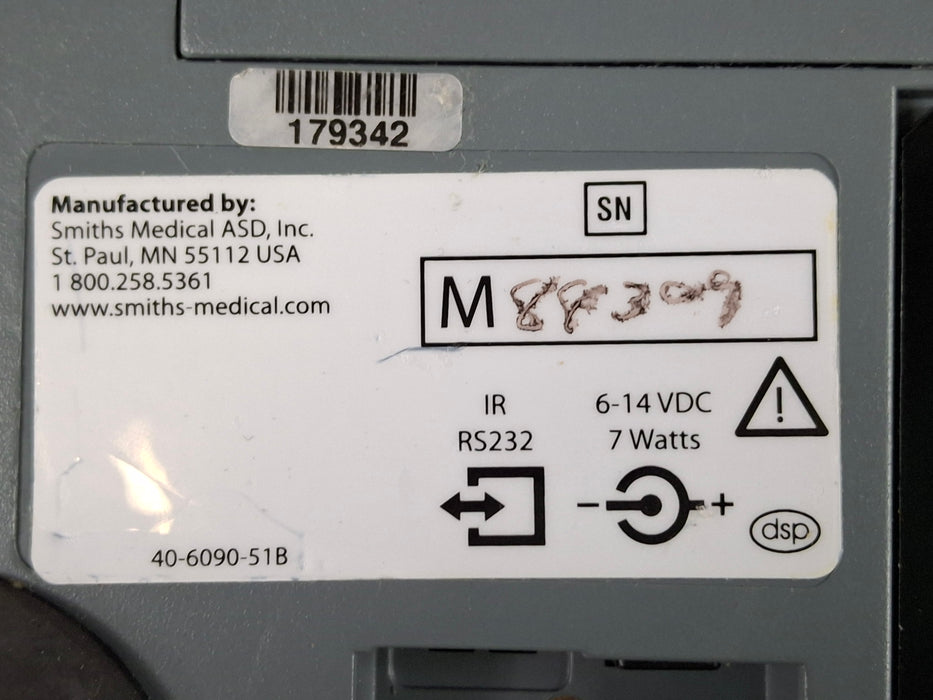 Smiths Medical Medfusion 3500 Version 6 Syringe Infusion Pump