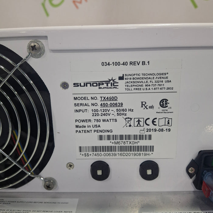 Sunoptic Technologies Titan X450 Xenon Light Source