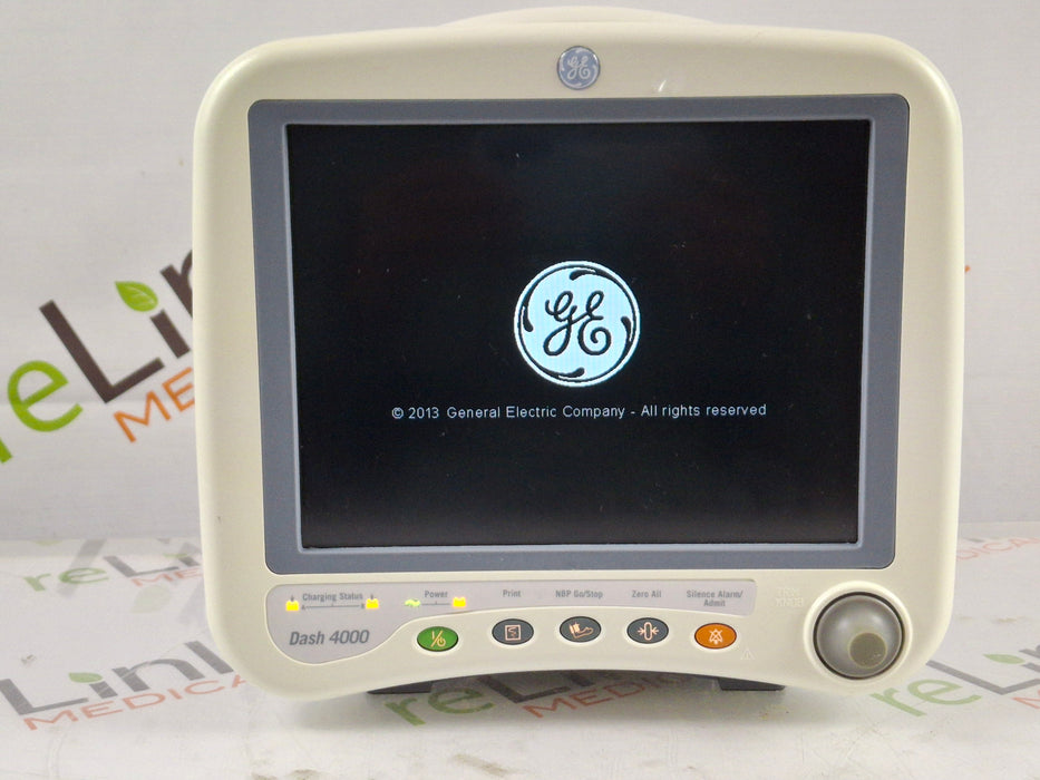 GE Healthcare Dash 4000 - GE/Nellcor SpO2 Patient Monitor