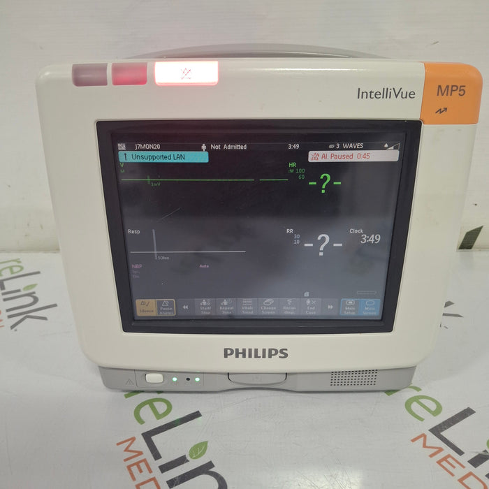 Philips Intellivue MP5 - ECG, Fast SpO2, NIBP, CO2 Patient Monitor