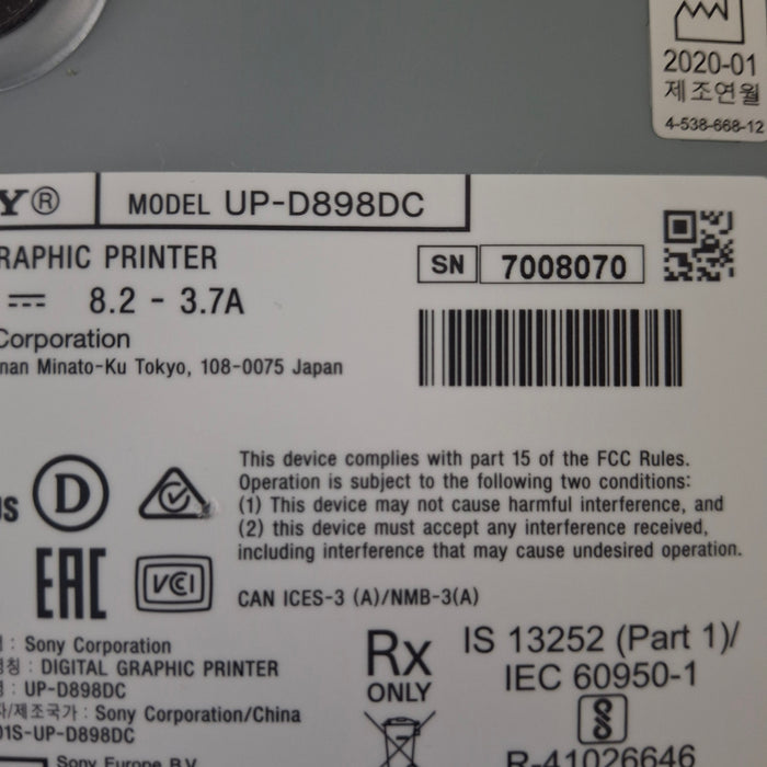 Sony UP-D898DC Imager / Printer