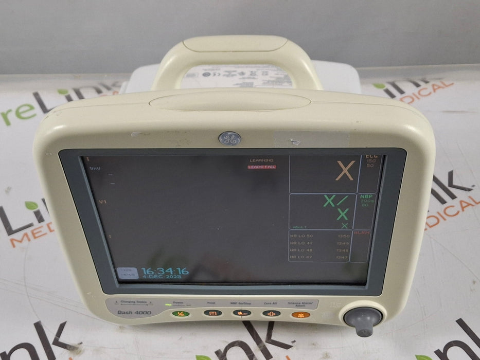 GE Healthcare Dash 4000 - GE/Nellcor SpO2 Patient Monitor