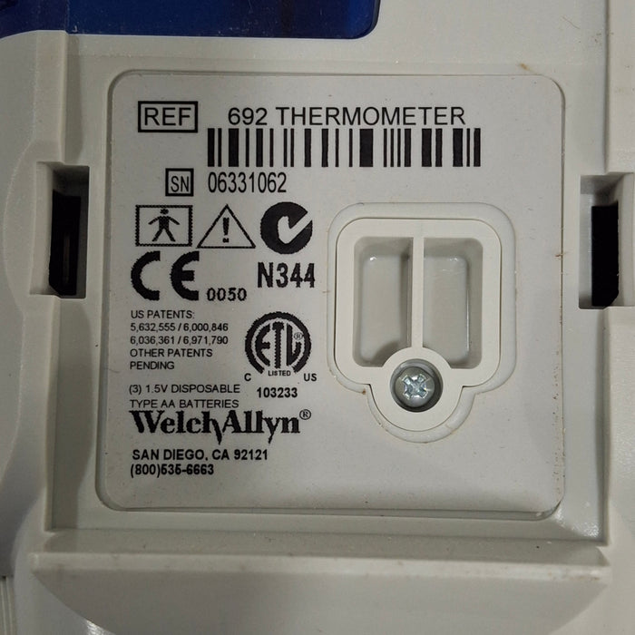 Welch Allyn SureTemp Plus 692 Thermometer