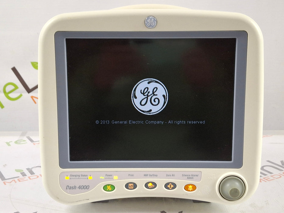 GE Healthcare Dash 4000 - GE/Nellcor SpO2 Patient Monitor