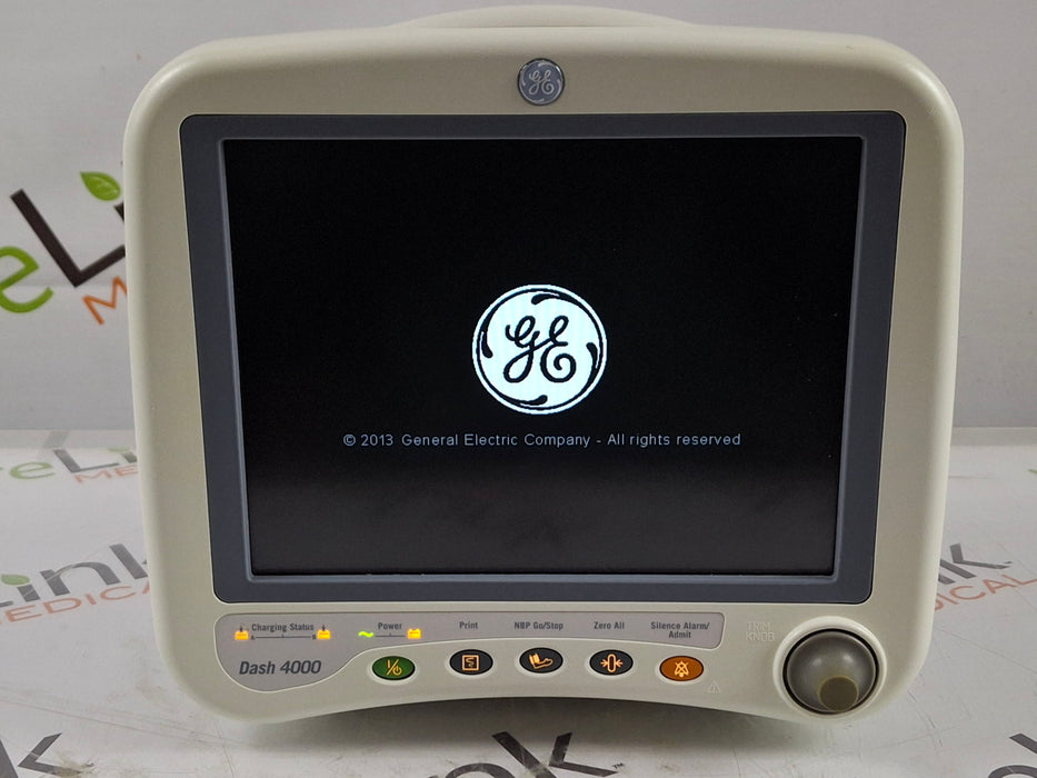 GE Healthcare Dash 4000 - GE/Nellcor SpO2 Patient Monitor