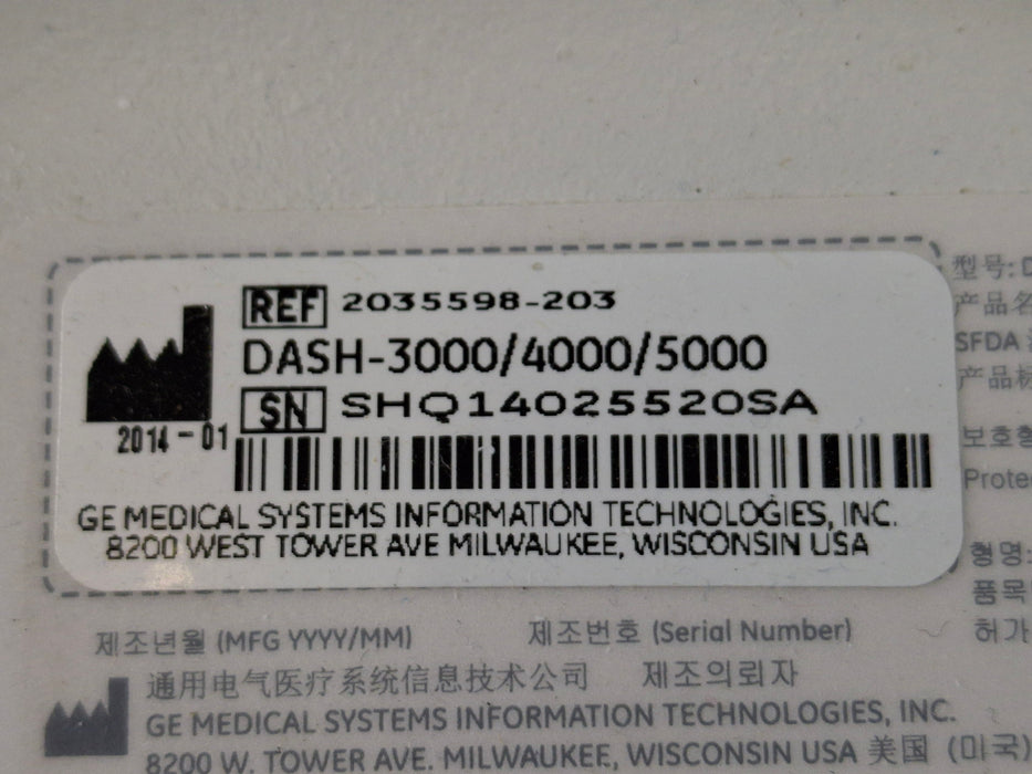 GE Healthcare GE Healthcare Dash 4000 - GE/Nellcor SpO2 Patient Monitor Patient Monitors reLink Online