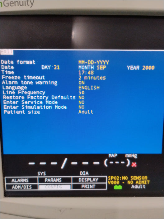 Criticare nGenuity 8100EP1US Patient Monitor