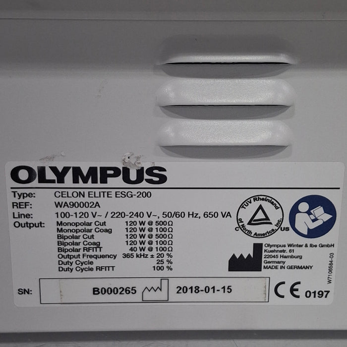 Olympus CELON Elite Electrosurgical Unit