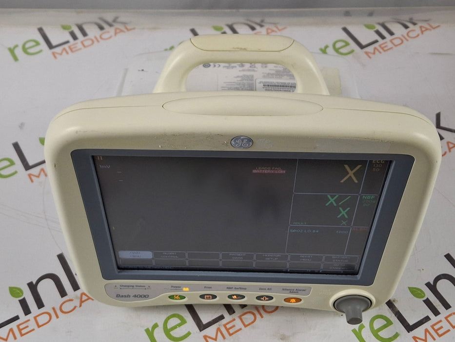 GE Healthcare Dash 4000 - GE/Nellcor SpO2 Patient Monitor