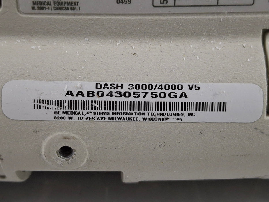 GE Healthcare Dash 4000 - GE/Nellcor SpO2 Patient Monitor