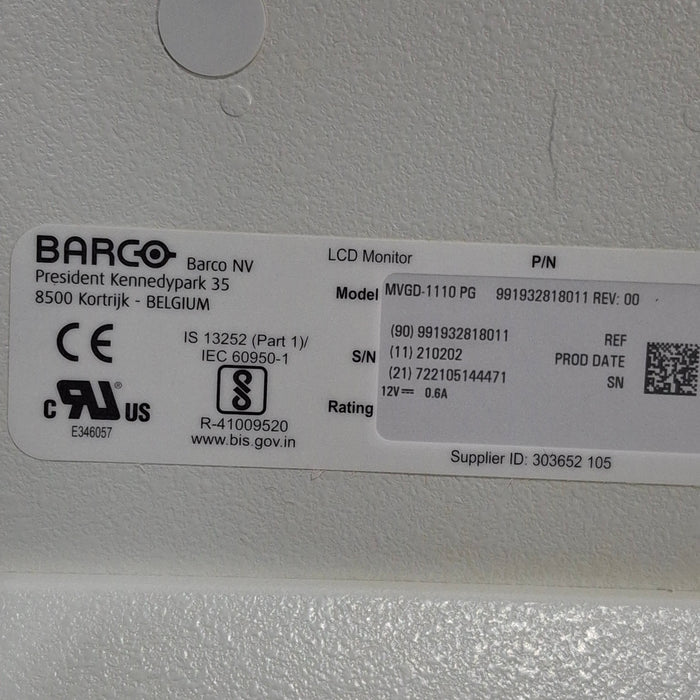 Barco MVGD-1110 PG Reference Monitor