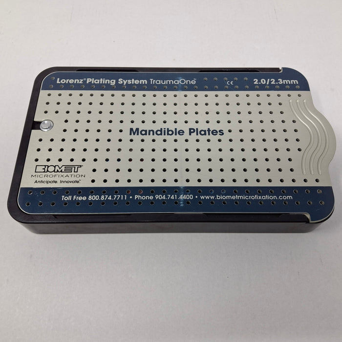 Biomet, Inc. TraumaOne Lorenz Plating System Mandible Plates, 2.0/2.3mm