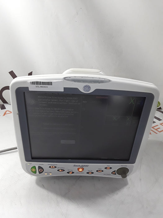 GE Healthcare Dash 5000 - GE/Nellcor SpO2 Patient Monitor