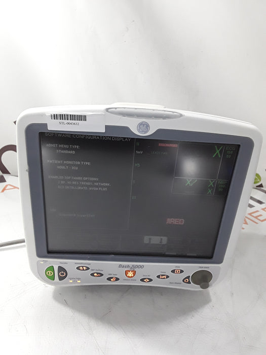 GE Healthcare Dash 5000 - GE/Nellcor SpO2 Patient Monitor