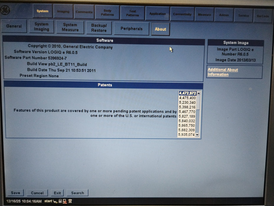 GE Healthcare Logiq e Ultrasound