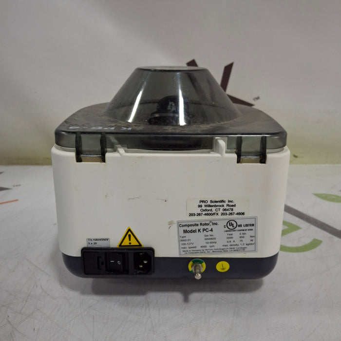 Composite Rotor, Inc. K PC-4 Centrifuge