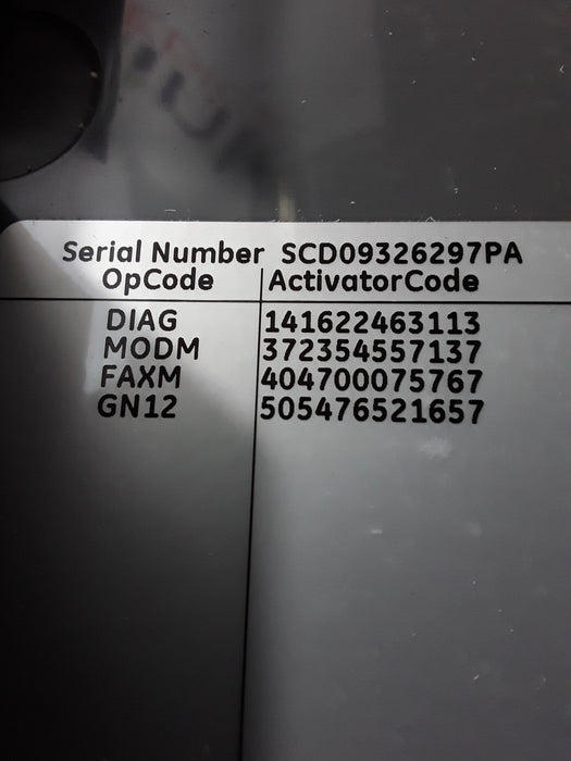 GE Healthcare MAC 5500 ECG without CAM Module