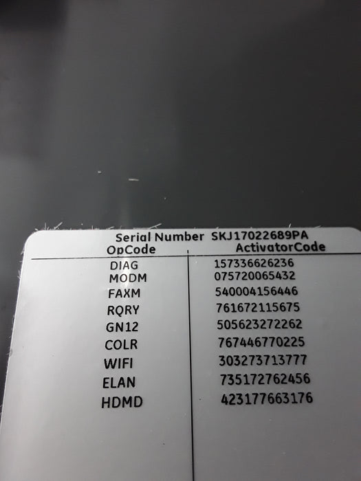 GE Healthcare MAC 5500 HD ECG without CAM Module