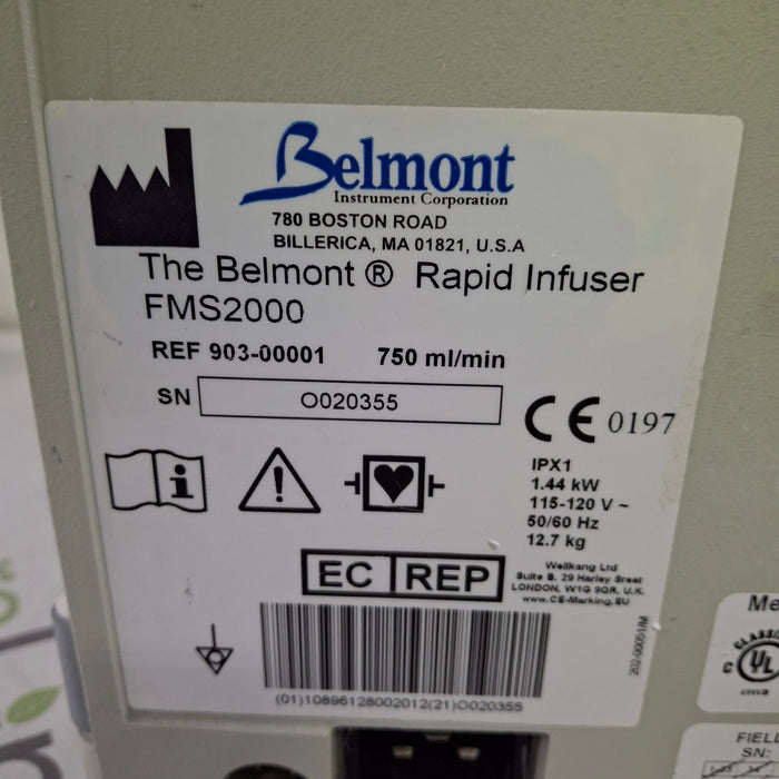 Belmont Instrument Corporation FMS2000 Rapid Infuser