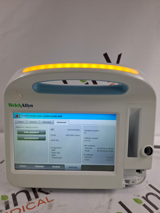 Welch Allyn Connex 6800 68MXTX - Masimo SpO2, SureTemp Vital Signs Monitor