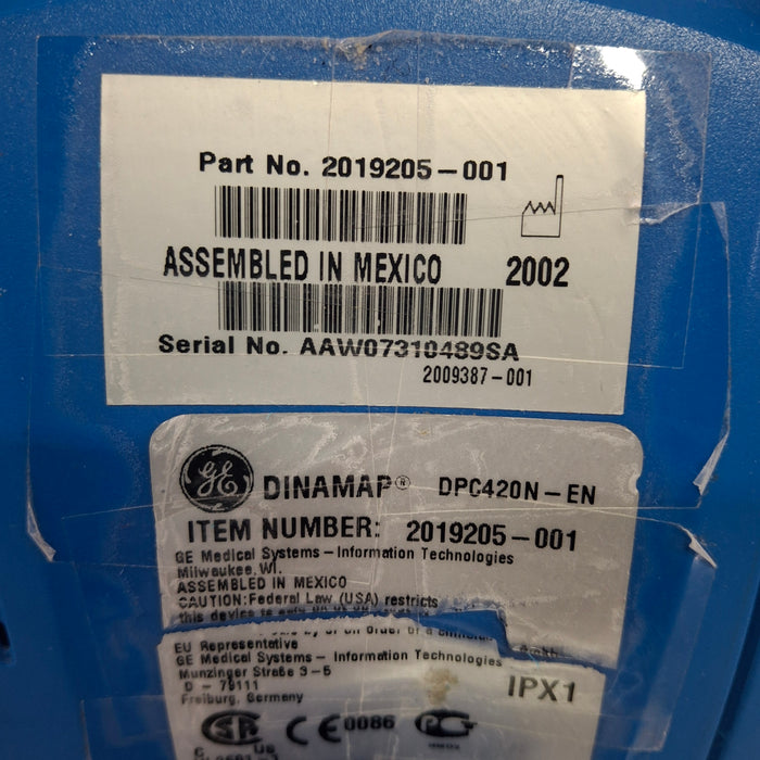 GE Healthcare Dinamap ProCare 420 Vital Signs Monitor