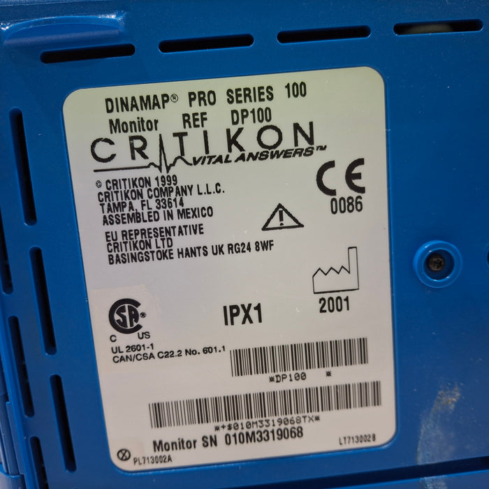 GE Healthcare Dinamap Pro 100 Vital Signs Monitor