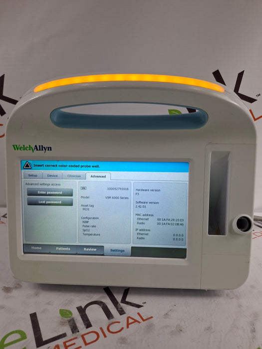 Welch Allyn Connex 6800 68MXTX - Masimo SpO2, SureTemp Vital Signs Monitor