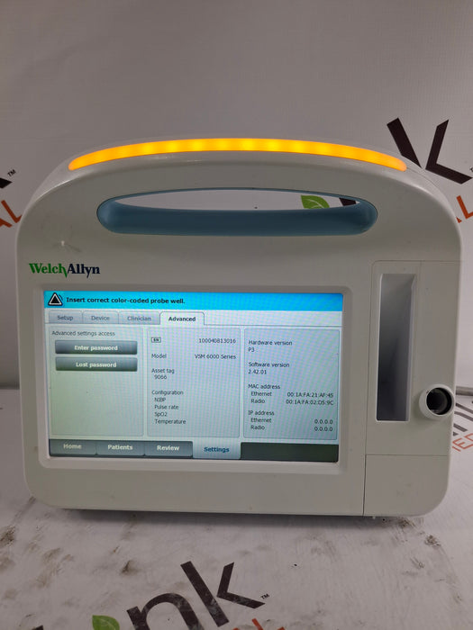 Welch Allyn Connex 6800 68MXTX - Masimo SpO2, SureTemp Vital Signs Monitor