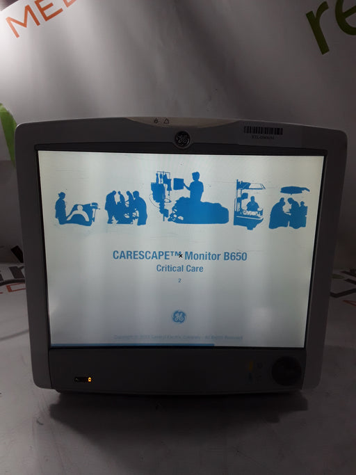 GE Healthcare GE Healthcare Carescape B650 Critical Care Patient Monitor Patient Monitors reLink Online