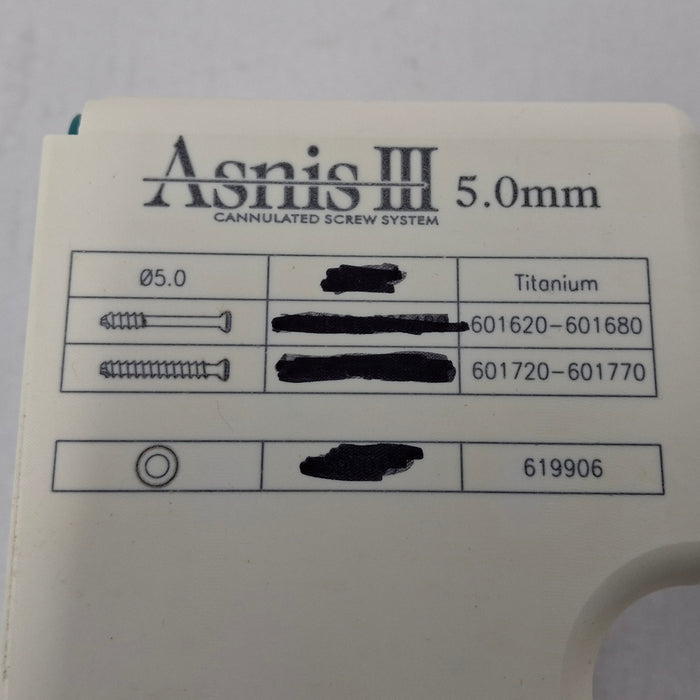 Stryker 901556 Asnis III Cannulated Screw System, 5.0mm