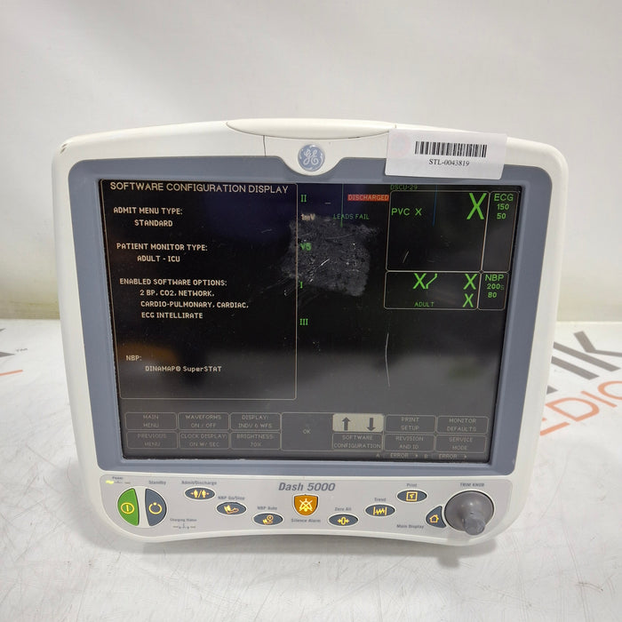 GE Healthcare Dash 5000 - GE/Nellcor SpO2 Patient Monitor