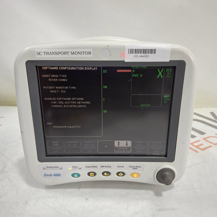 GE Healthcare Dash 4000 - GE/Nellcor SpO2 Patient Monitor
