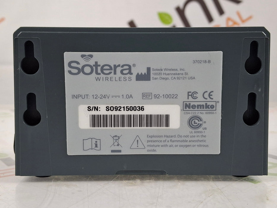 Sotera Wireless Sotera Wireless VISI Mobile 2-Position Charging Station Patient Monitors reLink Online