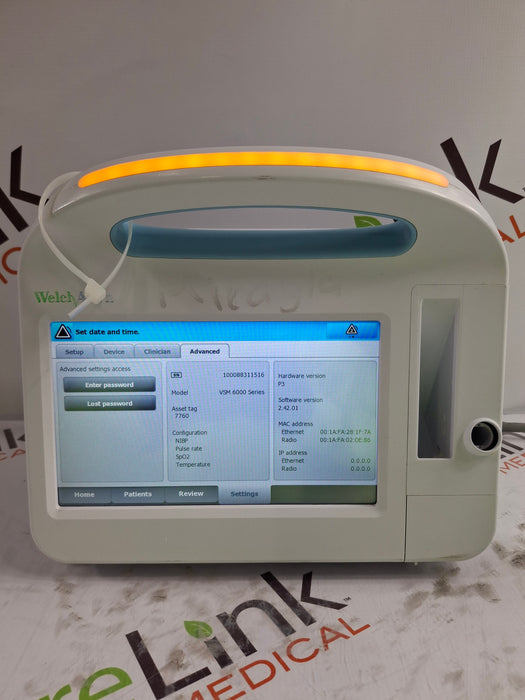 Welch Allyn Connex 6800 68MXTX - Masimo SpO2, SureTemp Vital Signs Monitor