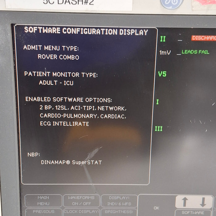 GE Healthcare Dash 4000 - GE/Nellcor SpO2 Patient Monitor
