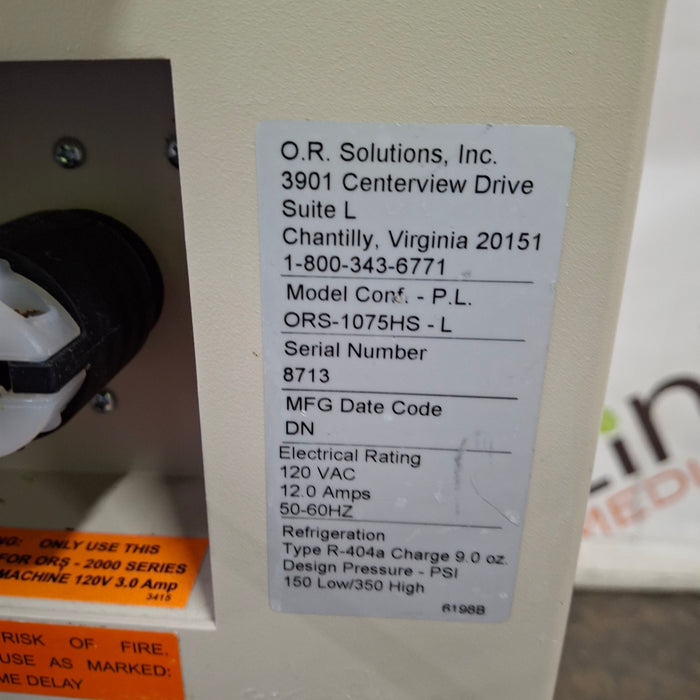 OR Solutions 1075 Hush Slush System