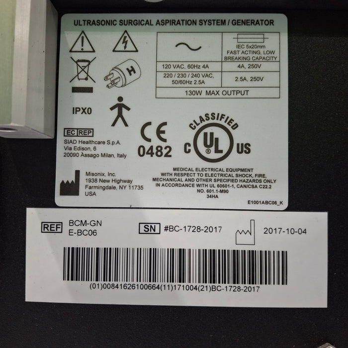 Misonix, Inc. BCM-GN BoneScalpel Generator